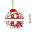 thumbnail image 2 of Adornos Navideños con Monograma Acrílico de 26 Letras y Gorro de Papá Noel | Adornos Navideños 2D para Manualidades | Adornos con Letras Colgantes para Decorar El Hogar, La Chimenea, La Puerta y La V, 2 of 5