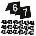 thumbnail image 5 of FRCOLOR 20pcs Table Tents Numbered Table Signs Double Sided Table Numbers Restaurant Table Numbers 1-20, 5 of 8