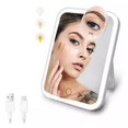 thumbnail image 2 of Espejo De Vanidad Recargable Usb Portátil Led De 3 Niveles Blanco, 2 of 5