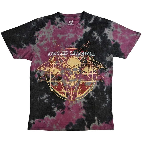 Men's Avenged Sevenfold Ritual (Dip-Dye) Tie Dye T-shirt XX-Large Grey