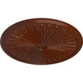 thumbnail image 3 of 33 1/8"OD x 3 1/2"ID x 1 3/8"P Leandros Ceiling Medallion (Fits Canopies up to 5"), Hand-Painted Burnished Mahogany Crackle, 3 of 6