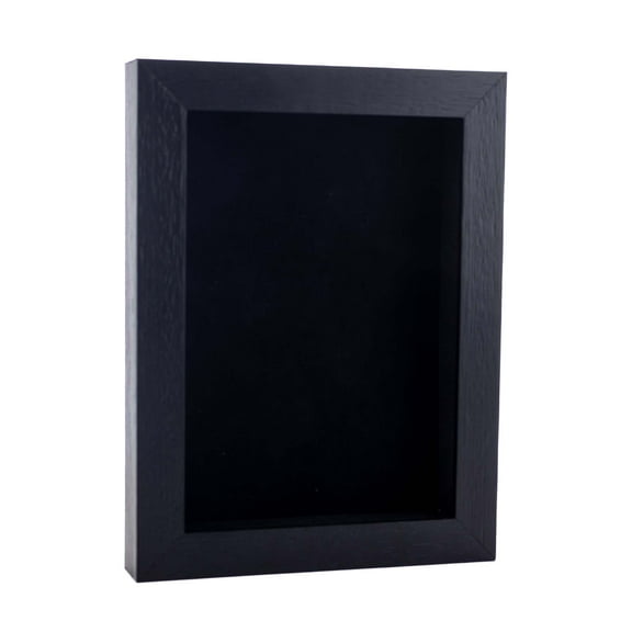 12x16 Shadow Box Frame Textured Black Wood | With a 3/4" Usable Display Depth | Includes a Black