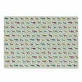 thumbnail image 1 of Deer Cutting Board, Animals with Antlers Wildlife Pattern Inspired Colorful Creature Silhouettes, Decorative Tempered Glass Cutting and Serving Board, Small Size, Multicolor, by Ambesonne, 1 of 1