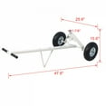thumbnail image 4 of Trailer Dolly, 600 lbs Capacity, 1-7/8" Hitch Ball with 12" Pneumatic Tire, Trailer Dolly for Trailer Boat Jet Ski Moving, Powder Coated Steel, 4 of 10