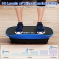 thumbnail image 3 of Spaco Home Workout Vibration Plate Exercise Machine, Remote Control, 10 Speed Intensities for Fitness, Blue, 3 of 7
