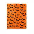 thumbnail image 5 of Halloween Throw Blanket, Vintage Halloween, Halloween Home Decor, Halloween Throw, Soft Plush 39X30 Inch Throw Blanket with Printed Pumpkins, Spiders, Webs, Bats and Witch Hats, 5 of 6
