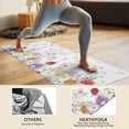 thumbnail image 4 of Pioneer Flower Floral Print Pattern Hot Yoga Mat Towel Non Slip for Hot Yoga - Quick-Drying Yoga Mat Cover with 4 Corner Pockets with Travel Bag - Hot Yoga Towel Non Slip 74"x26", 4 of 6