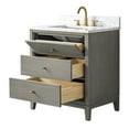 thumbnail image 2 of Vanity Art 30" Bathroom Vanity with Sink and Engineered Marble Top, Freestanding Storage Cabinet with 2 Drawers and 1 Flip Down Tray, 2 of 6