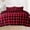 Buffalo Red, variant on Elegant Comfort 4-Piece Velvet Plush Flannel Sheet Set , Non Pilling Fuzzy Velvet Flannel Fleece Deep Pocket Sheet Set - Twin XL, Gray
