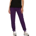 thumbnail image 2 of Women’s Scrub Pants Soft Stretch Cargo with Pockets Loose Fit Consider Sizing Down Purple 2XL, 2 of 4