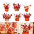 thumbnail image 3 of New Year Decoration Desk Flower Red Berry For Wedding Spring Festival Home Decor, 3 of 11