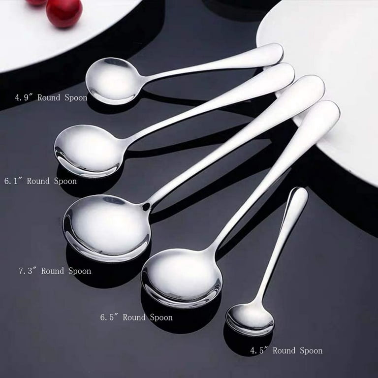 iOPQO Kitchen Gadgets Kitchen Utensils Set Coffee Teaspoon, Stainless Steel  Mini Cake Spoon, Ice Cream Spoon, Small Spoons Spoons