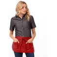 thumbnail image 1 of Delantal Chef Works Unisex Reversible para Meseros Rojo Talla Única, 1 of 2