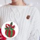 thumbnail image 3 of GOOHOCHY Broche navideño de moda, pin esmaltado festivo, para camisa, suéter, ramilletes, ropa, cuello y ramillete., 3 of 8