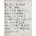 thumbnail image 2 of SD Graphics Studio 26x32 White Modern Wood Framed Museum Art Print Titled - Brunch Is Always A Great Idea, 2 of 4