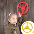 thumbnail image 1 of Children Swingset Steering Wheel Playground Plastic Safety Swing Set Gaming Device Interactive Game Playing Fixing Accessories Yellow, 1 of 8