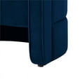 thumbnail image 6 of Crown Velvet Accent Chair Open Barrel Back | Modern & Contemporary | Navy, 6 of 8