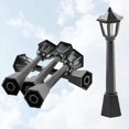 thumbnail image 2 of 5pcs Mini Street Light Model Lamp Post Lights Outdoor Pathway Lantern Post Christmas Doll, 2 of 4