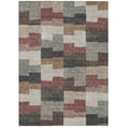 thumbnail image 2 of 10' X 14' Orange Copper And Charcoal Geometric Washable Indoor Outdoor Area Rug, 2 of 5