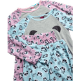 thumbnail image 3 of Angel Face Girls Pajama Set Soft Plush Fleece Sleep Shirt & Pajama Pants Sleepwear Set 4 Piece, 3 of 7