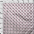 thumbnail image 2 of oneOone Cotton Flex Dark Magenta Fabric Leaves Craft Projects Decor Fabric Printed By The Yard 40 Inch Wide, 2 of 4