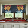 thumbnail image 3 of Yayeee Kitchen Curtains Set of 2 Light Filtering 57"x36" Over Sink Window Panels, Blue Dog Artist, 3 of 7
