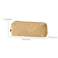 thumbnail image 3 of Corduroy Pencil Case Vintage Style Stationery Pouch, Solid Color Fabric Pen Bag, Large Capacity Zippered Pencil Holder, Multi-Purpose Storage Bag for Office and Travel, 3 of 8