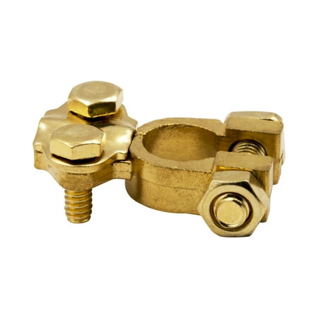 EverStart Auto Top Post Brass Battery Terminal, Fit Positive and Negative Posts