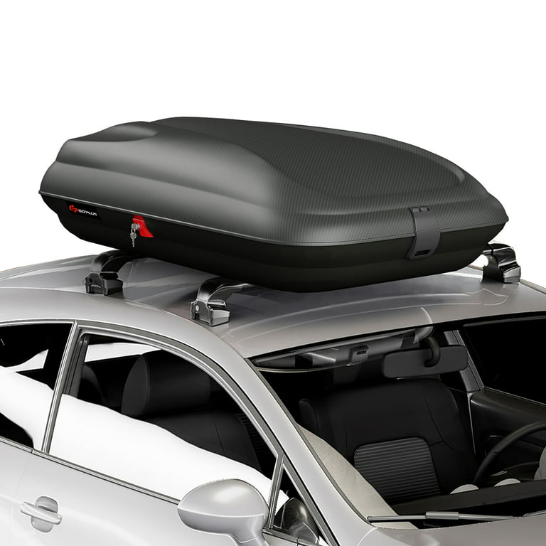 3D file Rooftop Cargo Boxes. Car roof rack with cargo box Touring