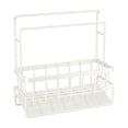 thumbnail image 2 of Escurridor De Fregadero De Cocina, Escurridor De Platos De Doble Barra, Organizador De Almacenamiento Sobre El Grifo Para Esponjas Y Paños, Blanco, 2 of 8