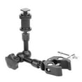 thumbnail image 2 of Magic Arm 7 inch Articulating Friction Arm Super Clamp Adjustable Rod Clamp Pliers Clip With 1/4 inch And 3/8 inch Thread For Dslr Camera Rig/Lcd Monitor/Led Lights/Flash Light,Black, 2 of 7