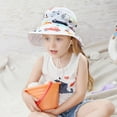 thumbnail image 5 of EnJoCho Adjustable Chin Strap Sun Hats Boys Girls Summer Spring Sun Hat Cute Cartoon Outdoor Beach Bucket Cap Sunhat, 5 of 6