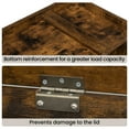 thumbnail image 6 of Hzuaneri 39.4" Storage Bench, Lift-Top Storage Organizer, Storage Trunk, Rustic Brown SB03401X, 6 of 7