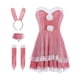 thumbnail image 4 of Bunny Costume Set Cosplay Piece W / Bunny Ears Bunny Suit para adultos Navidad Rosado Zulema  Disfraz de conejita, 4 of 6