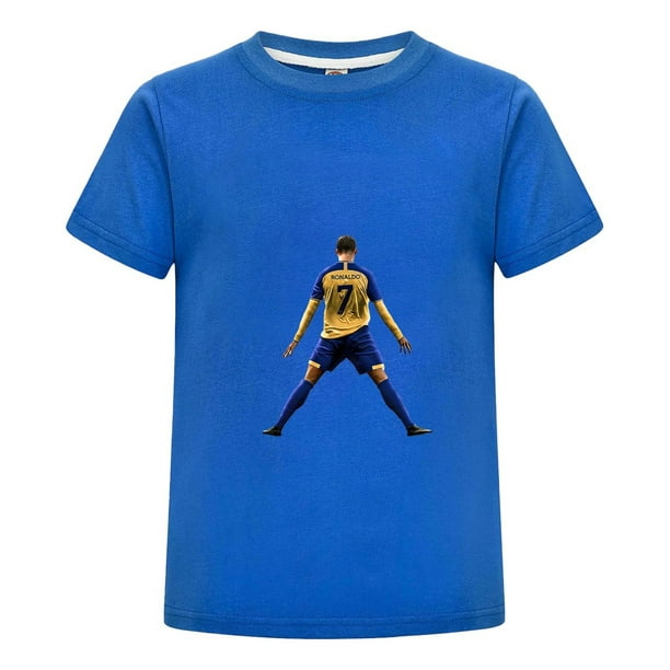Ropa Infantil CR7 | Playera de Cristiano Ronaldo con Estampado Futbolístico para Niño Niña