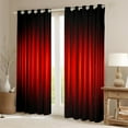 thumbnail image 2 of Manfei Black Red Black Out Curtains, Neon Gradient Stripe Curtains Pack of 2 (42x63 Each), Modern Abstract Geometric Bedroom Curtains, Luxury Room Decor, 2 of 6