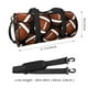 thumbnail image 2 of Easygdp Brown Football On Black Bolsa de Viaje, Bolsa de Mano, Bolsa de Gimnasio, Bolsa de Equipaje para Viaje, 2 of 6