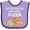 Lavender and Purple, variant on Inktastic Just Skip to the Part Where There's Pizza Boys or Girls Baby Bib