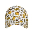 thumbnail image 2 of Kdxio Unisex Cute Bee Pattern Baseball Cap Unisex Washed Classic Adjustable Hat, 2 of 8