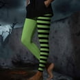 thumbnail image 6 of Nmnitkp Women's Pants Halloween Striped Print Leggings Sports Fitness Pants Casual Tight Fitting Tight Peach Hip Yoga Pants Stretch Pants Camouflage,S, 6 of 9