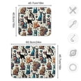 thumbnail image 3 of Cat and Dog Paw Dish Drying Mat 16x18 Absorbent Microfiber Draining Rack Pad for Kitchen Counter Sink, 3 of 8