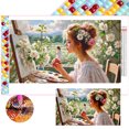 thumbnail image 1 of 5D DIY Full Square Drill Painting Girl Kit Del Arte 75x45cm, 1 of 9