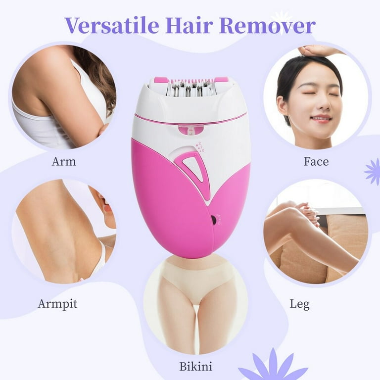 Electric Epilator with LED Light, Cordless Hair Remover Electric Epilator with LED Light, Cordless Hair Remover