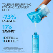 La Roche-Posay Toleriane Purifying Foaming Facial Cleanser, 13.52 fl oz