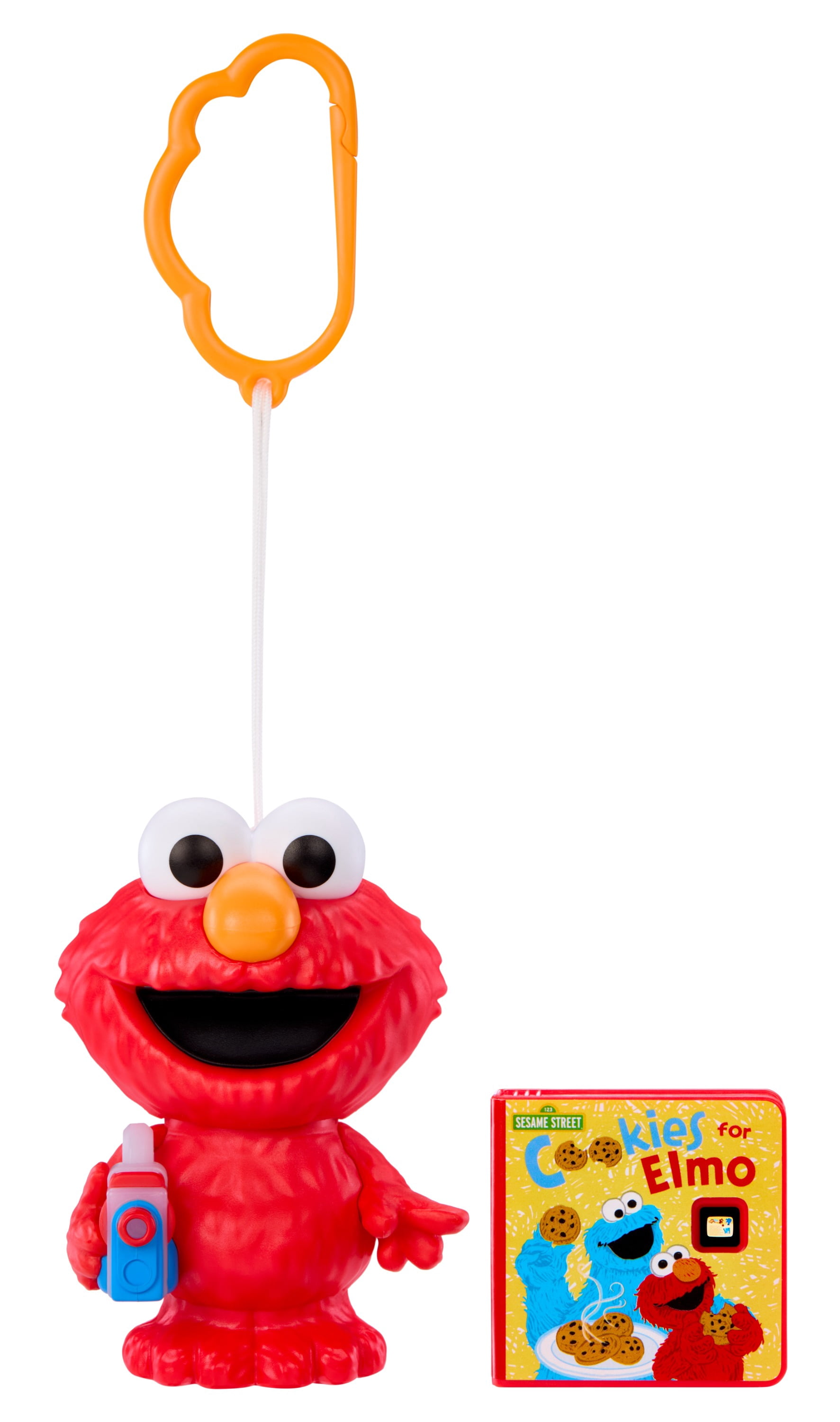 Little Tikes Story Dream Pals Sesame Street Elmo, Interactive Story Telling 4” Figure with Bonus Story Cartridge, Talks, Lights Up, Key Chain, Ages 3+