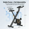 thumbnail image 4 of MERACH Folding Exercise Bike, Exercise Bike with LCD Display, Magnetic Fitness Bike for Home with Comfortable Seat, Space Saving, Cardio Training, Maximum Capacity 300 lbs, 4 of 8