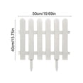 thumbnail image 3 of Plastic Garden Edging Fence, Easy Assembly Weather Resistant Mini Border Fence, Stable Reusable Yard Divider, Multi Purpose Landscape Barrier for Flower Bed Lawn Path Patio Outdoor Decor, 3 of 6