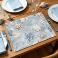 thumbnail image 6 of Coastal Placemats,Washable Table Mats for Kitchen Dining Seasonal Party Decor, 6 of 6