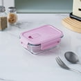 thumbnail image 6 of Glass Bento Box under $5! CQCYD Glass Bento Box Microwave Safe, 2-Tier Lunch Container with Dividers, Leakproof Meal Prep Box for Office Study, BPA-Free Food Storage Container with Lid, 6 of 6