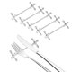 thumbnail image 3 of 6 Piezas de Palillos de AleacióN de Zinc Soporte para Cucharas, Tenedores, Soporte para Cuchillos Soporte para Estante DecoracióN de Mesa Artesanal de Metal, 3 of 8